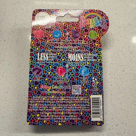 Lisa Frank Multicolor Leopard Scrunchies - Picture 2 of 2